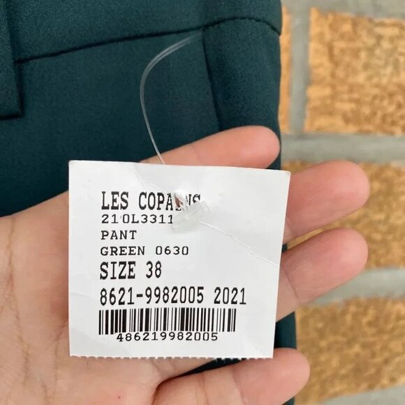 Les copains green teal atrovirens trousers size 2 - Picture 4 of 14